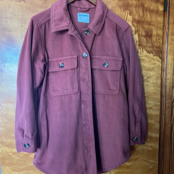 Old Navy Rust Shacket - Picture 2 of 5